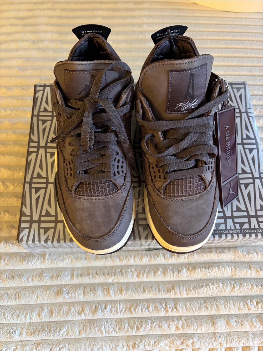 Jordan Men’s Sneakers in Dark Brown with Cream Sole